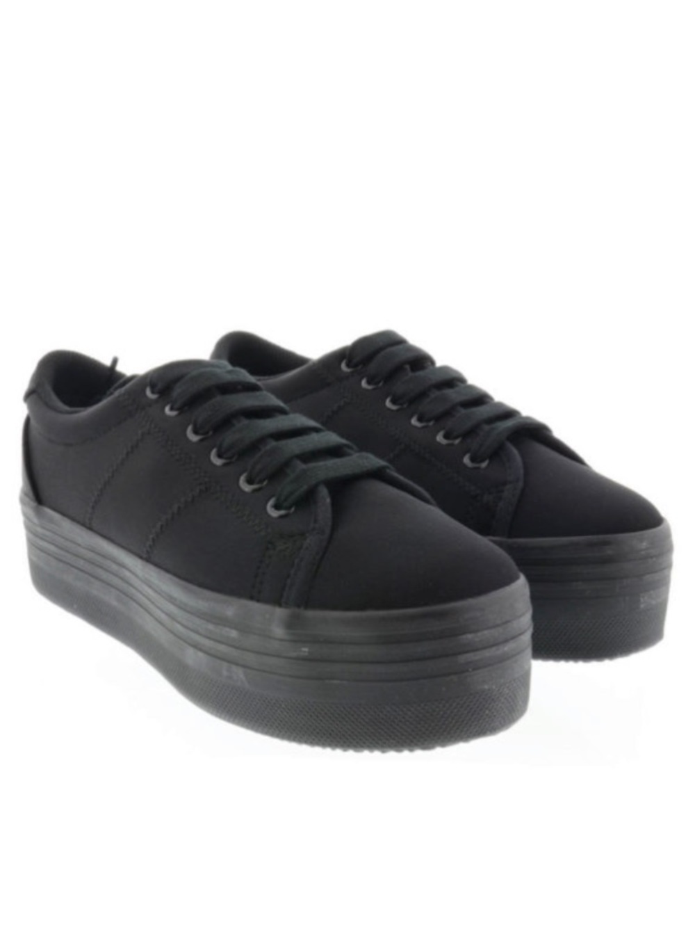 NIB Jeffrey Campbell JC Play ZOMG Neoprene Platform Black Sneakers Shoes 41